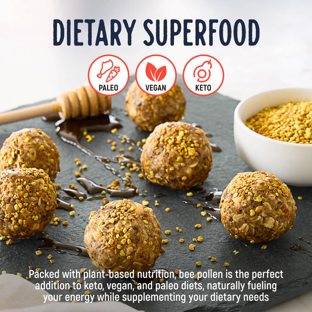 Kelley’s Bee Pollen added to yogurt or smoothie for a nutrient boost