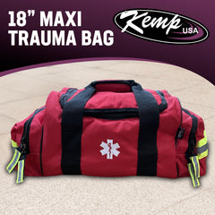 Interior padded compartments of the Kemp USA Maxi Trauma Bag.