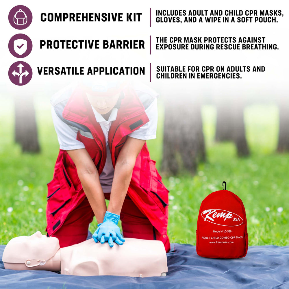 Kemp USA soft-case pouch keeps the kit organized and portable.