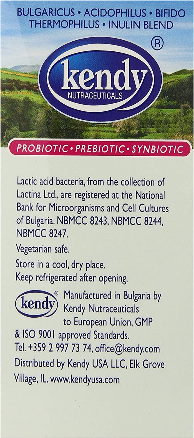 Kendy Actiflora+ allergen-free label emphasizes a safe product for sensitive users.