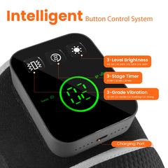 KENEO knee brace wireless design with rechargeable battery for home or travel use.