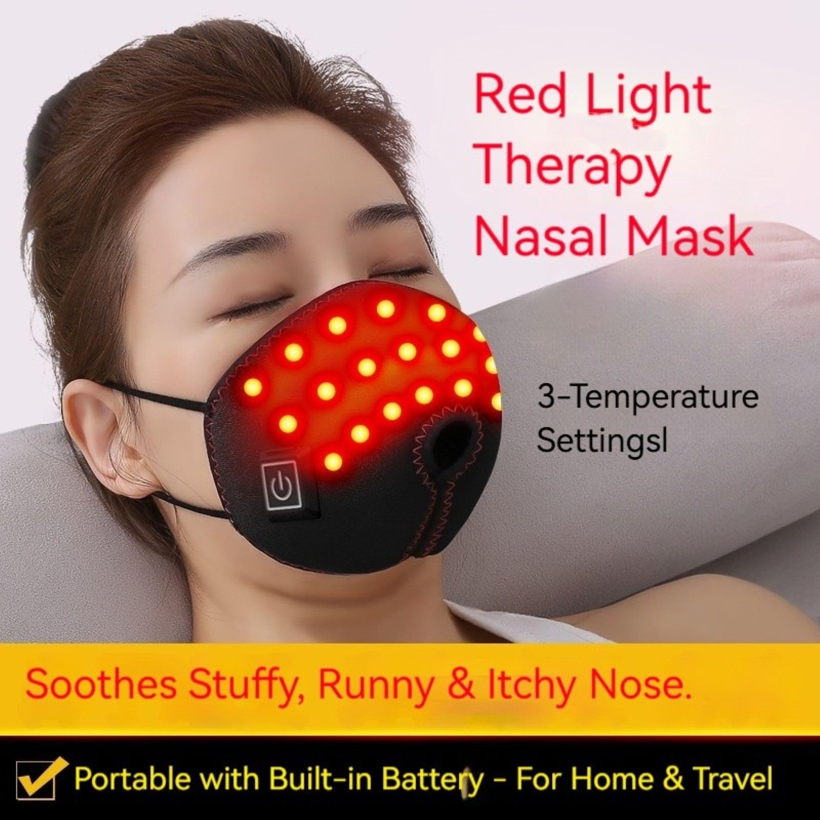 Keneo Nasal Mask skin-friendly inner fleece feels gentle on skin.