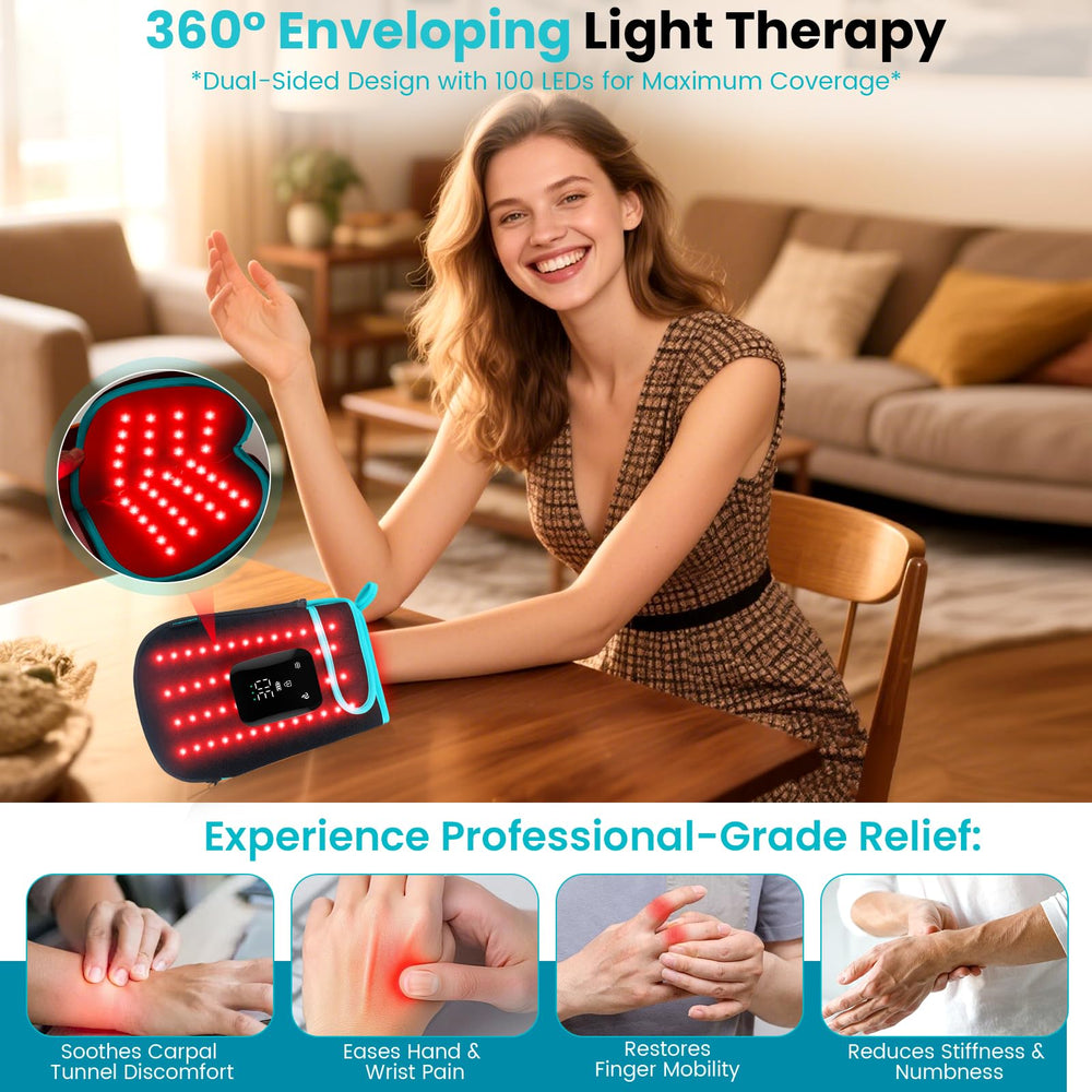 Keneo glove controls show five modes for flexible therapy options.