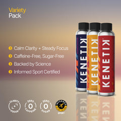Kenetik ketone drink mix label close-up emphasizing keto-friendly formula.