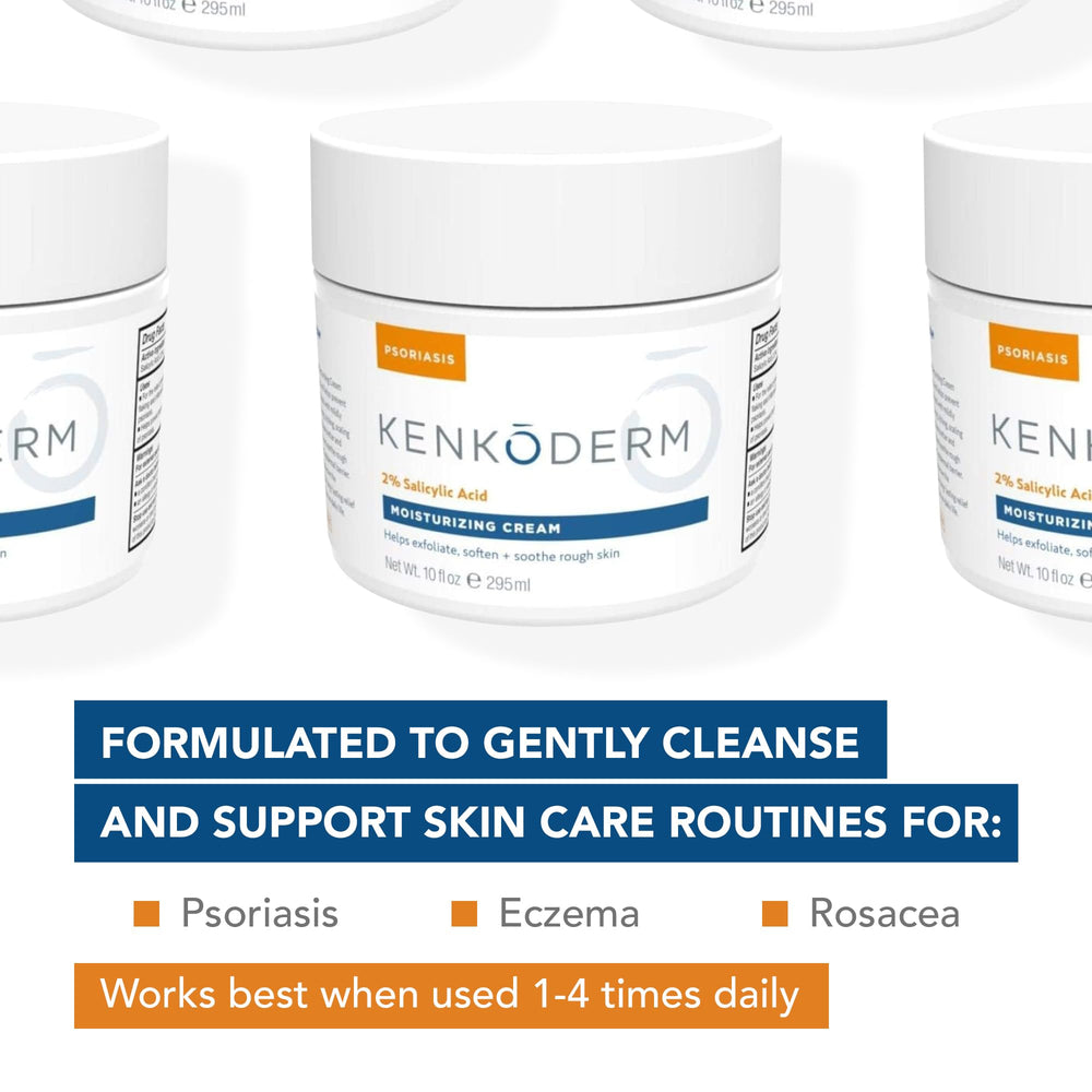 Non-greasy absorption of Kenkoderm Psoriasis Cream into skin