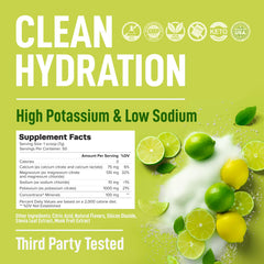 Dissolving powder in water reveals refreshing lemon-lime color and smooth taste.