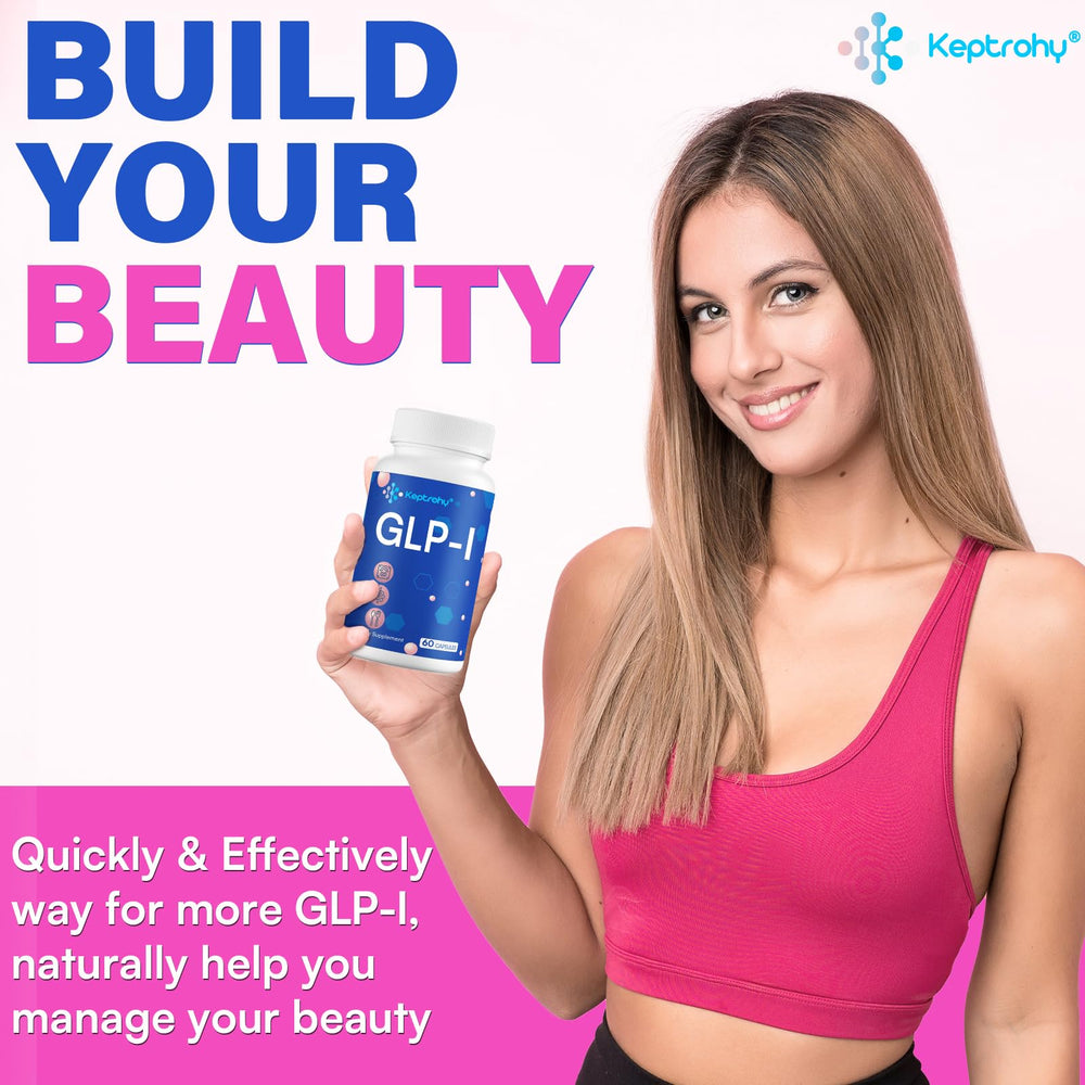 Keptrohy GLP-I capsules close-up for easy daily supplementation.