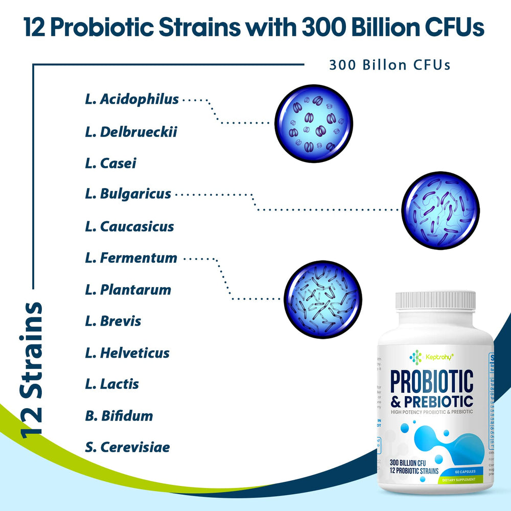 Keptrohy GMP-certified probiotic display emphasizing purity and vegan formulation
