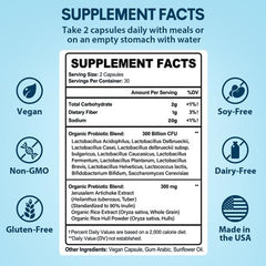Keptrohy Probiotics 12 strains label close-up highlighting diverse gut bacteria