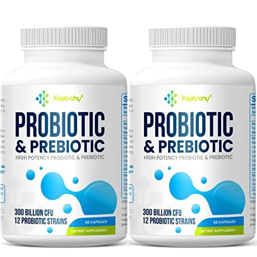 Keptrohy Probiotics 300B CFU bottle front for daily digestive support
