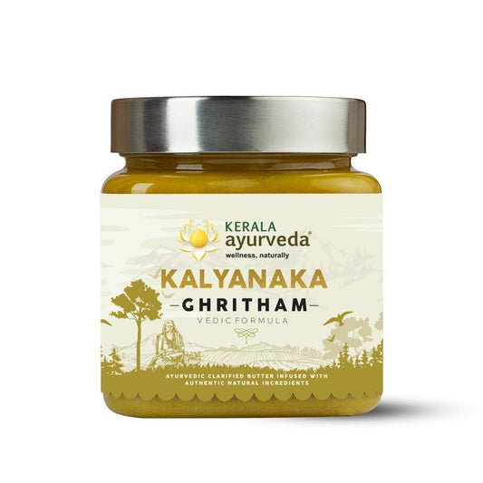 Kerala Ayurveda Kalyanaka Ghritham bottle supports mood balance