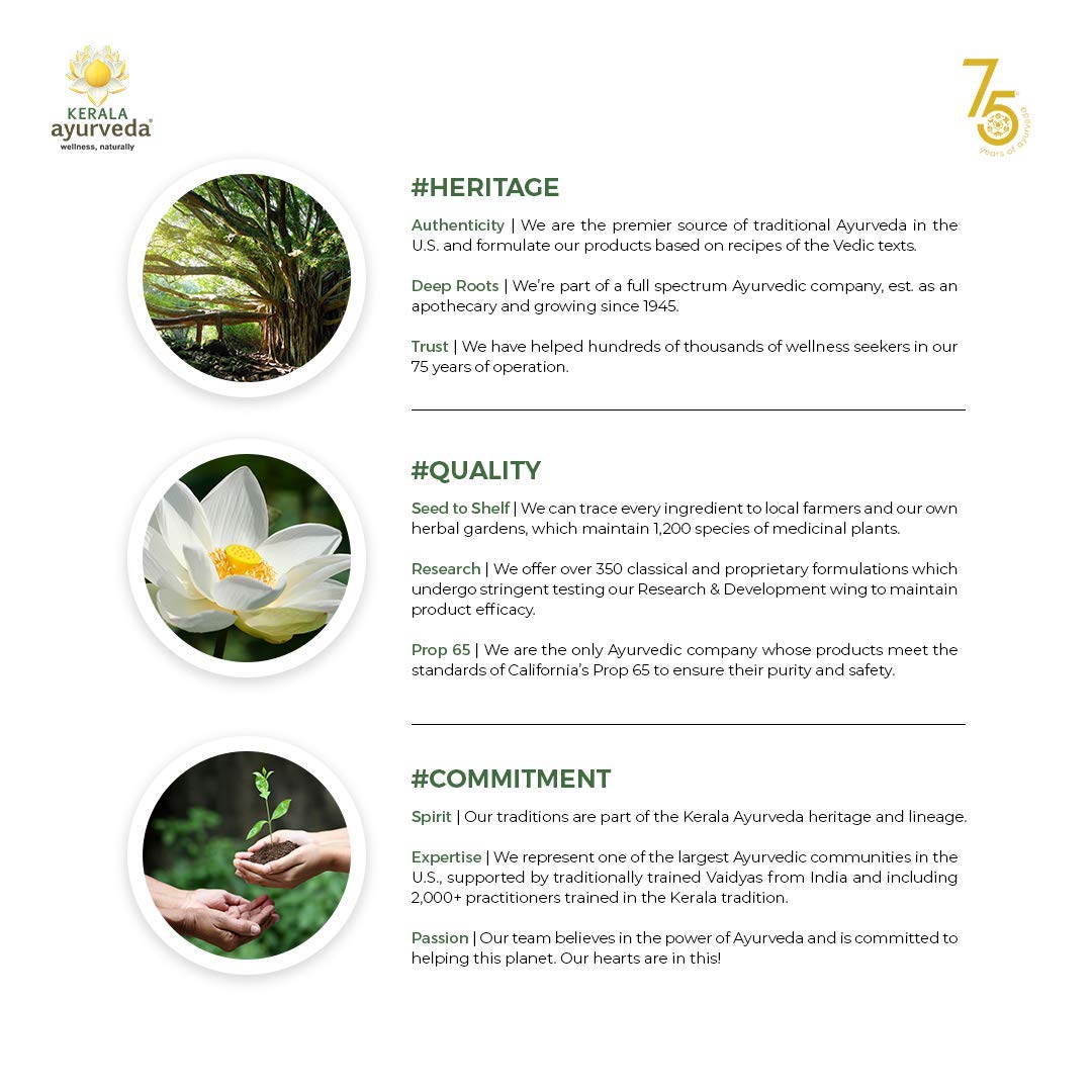 Kerala Ayurveda Kalyanaka Ghritham label conveys tradition and dosha balance