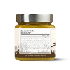 Sukumara Ghritham jar close-up shows natural herbs and ghee clarity.