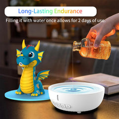 KERHAND diffuser remote control enables easy mist, light, timer, and sound adjustments.