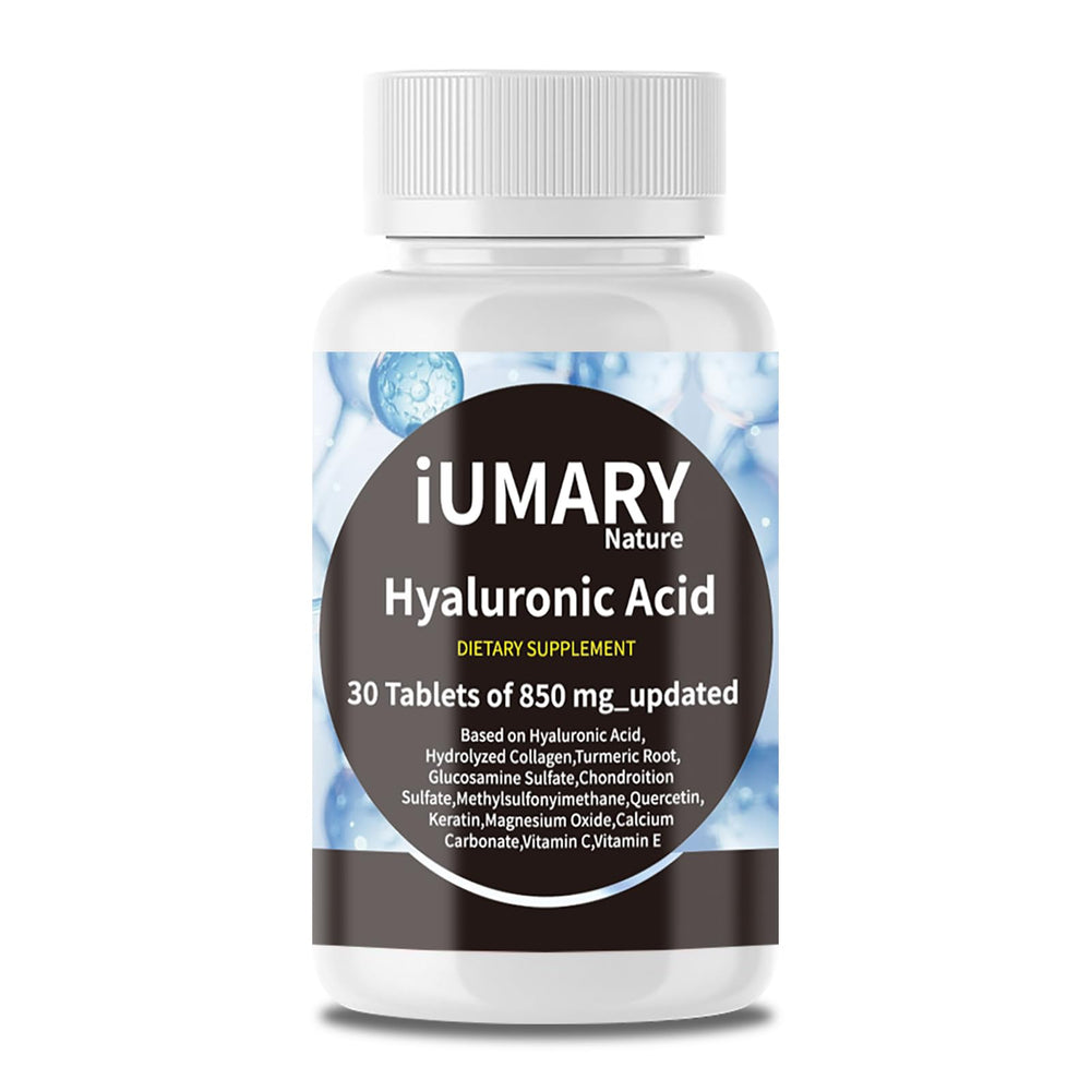 Keszciy Hyaluronic Acid 850mg bottle for joint support and easy swallowing.