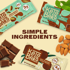 Chocolate Peanut Butter Keto Bar, rich fats satisfy cravings.