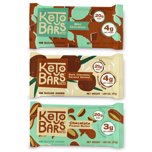 Keto Bars Original Pack Front, convenient keto snack for on-the-go.