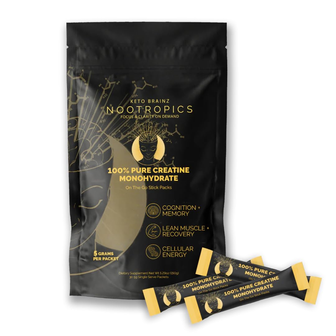 Keto Brainz creatine mix dissolves smoothly into coffee for a seamless routine.