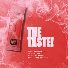 Travel-friendly SALTT Cherry Chill packets fit in bags for daily hydration.