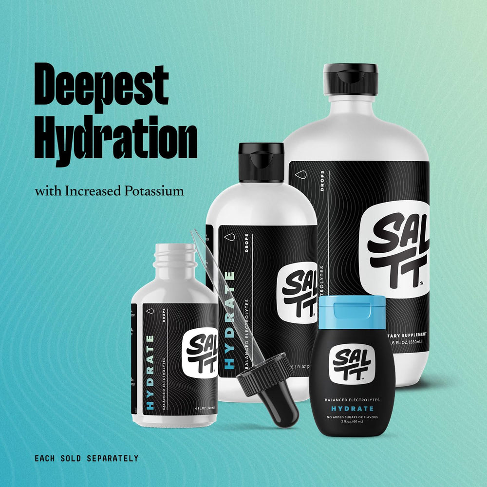Keto Chow SALTT Hydrate ingredients-label: showcases minerals like sodium, potassium, magnesium.