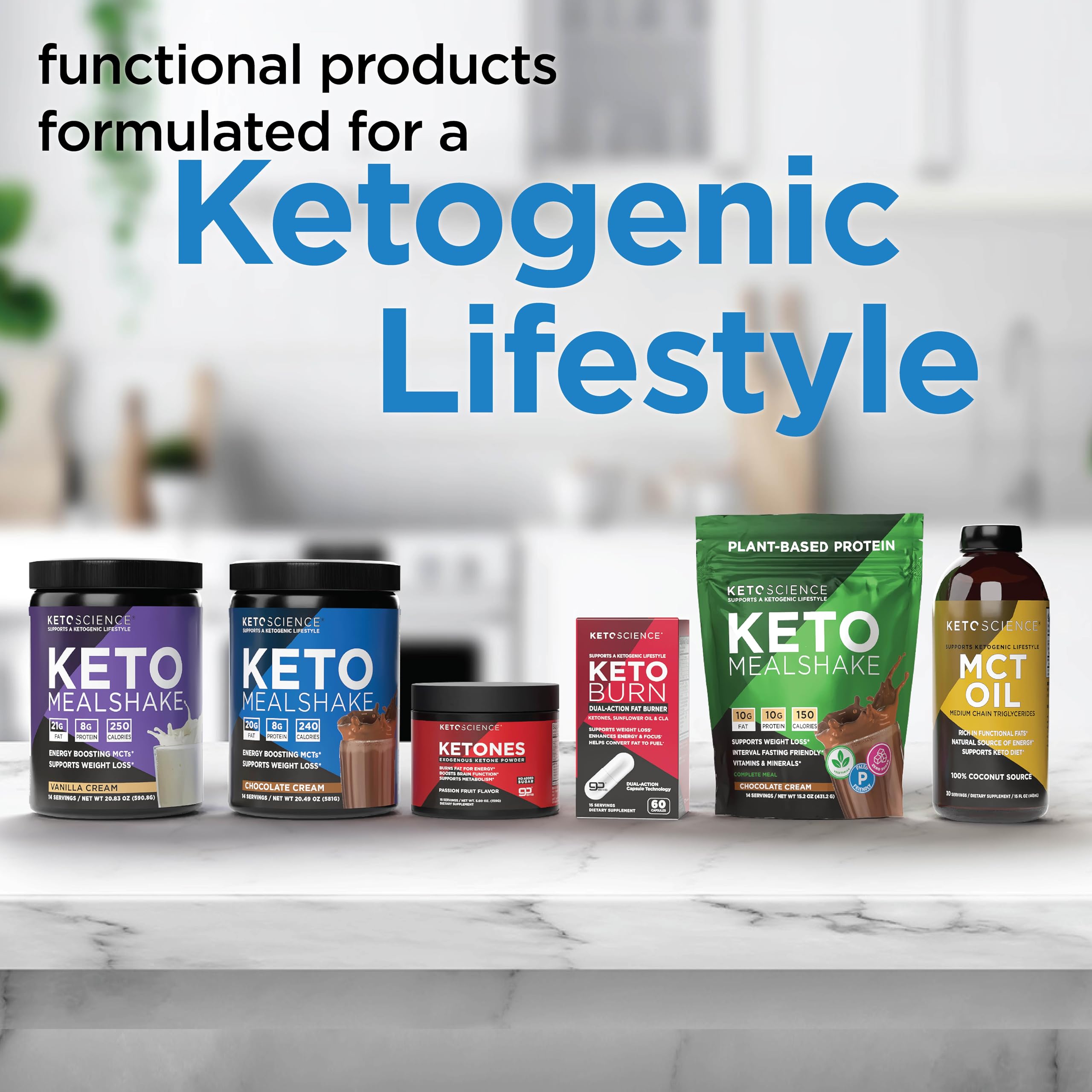 Daily-use setup with glass and shaker for consistent ketone intake