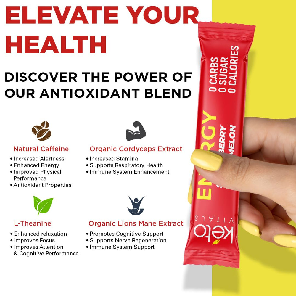 Active athlete hydrating with Keto Vitals electrolyte powder during training