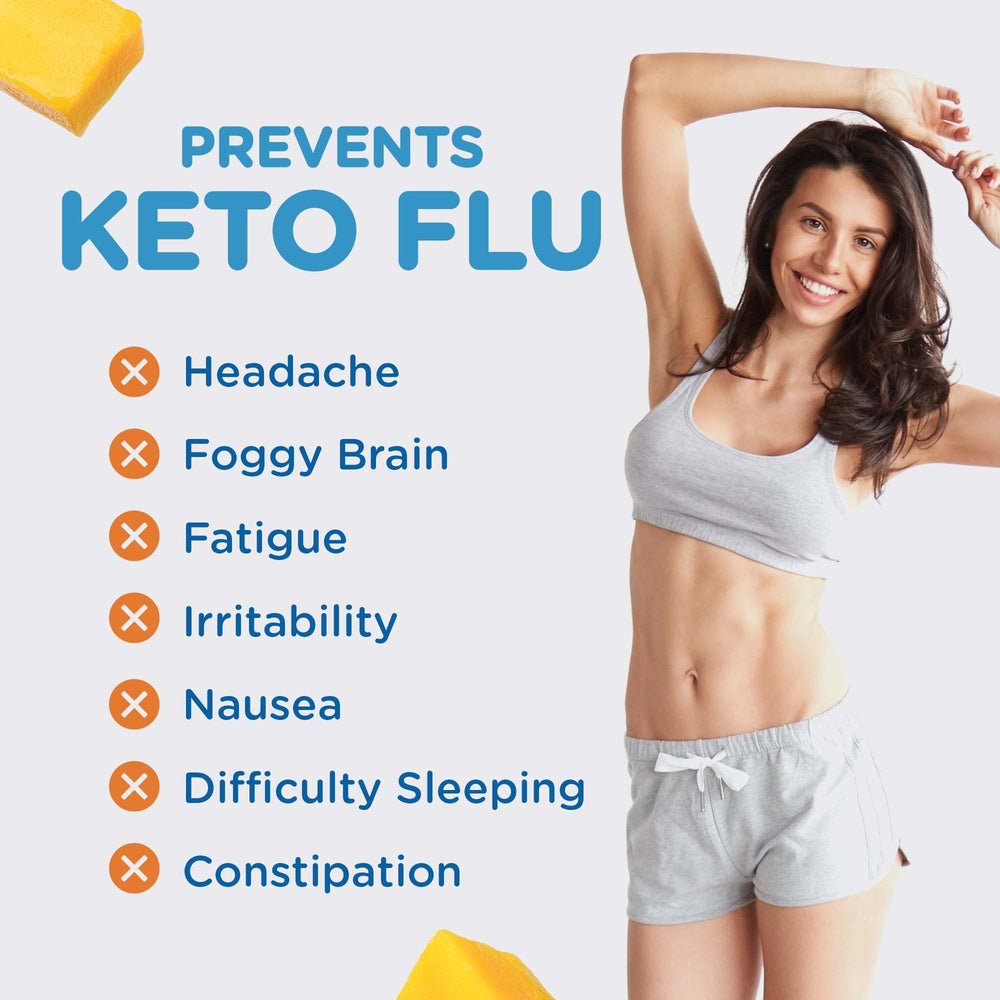 Keto Vitals electrolytes packaging highlights sugar-free, zero calorie formula.