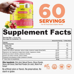 Keto Vitals powder scoop and jar ready to measure hydration