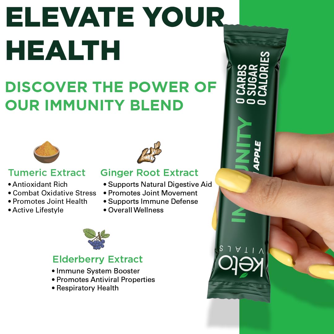 Keto Vitals Immunity Electrolytes ready-to-drink mix for active days