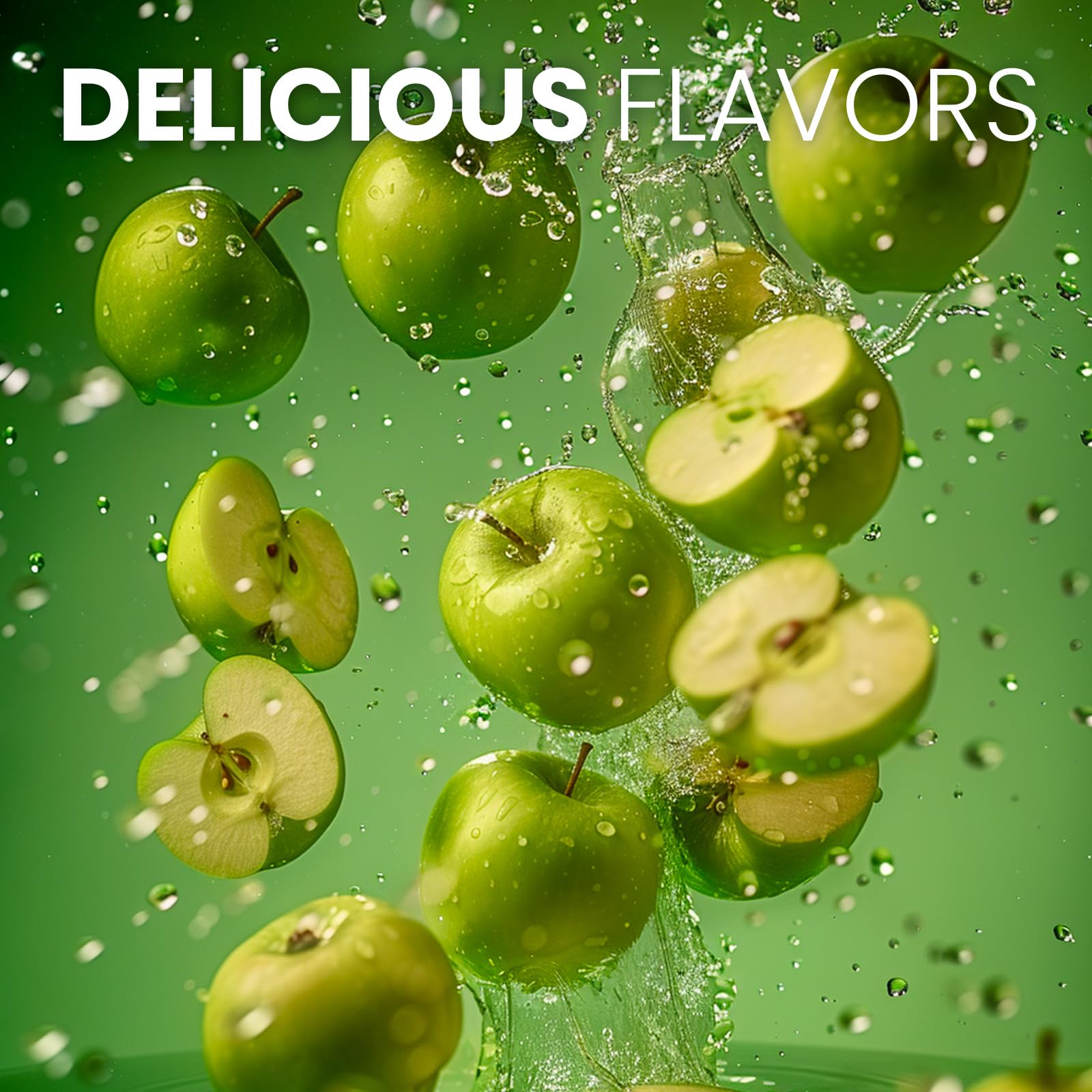 Keto Vitals Immunity Electrolytes green apple packet closeup enhances flavor
