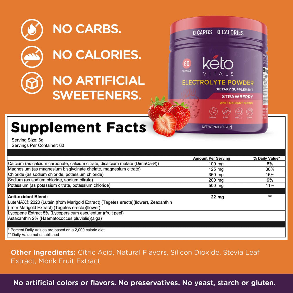 Keto Vitals magnesium citrate powder helps reduce muscle tension during activity
