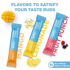 Keto Vitals packets in travel case for easy on-the-go hydration.