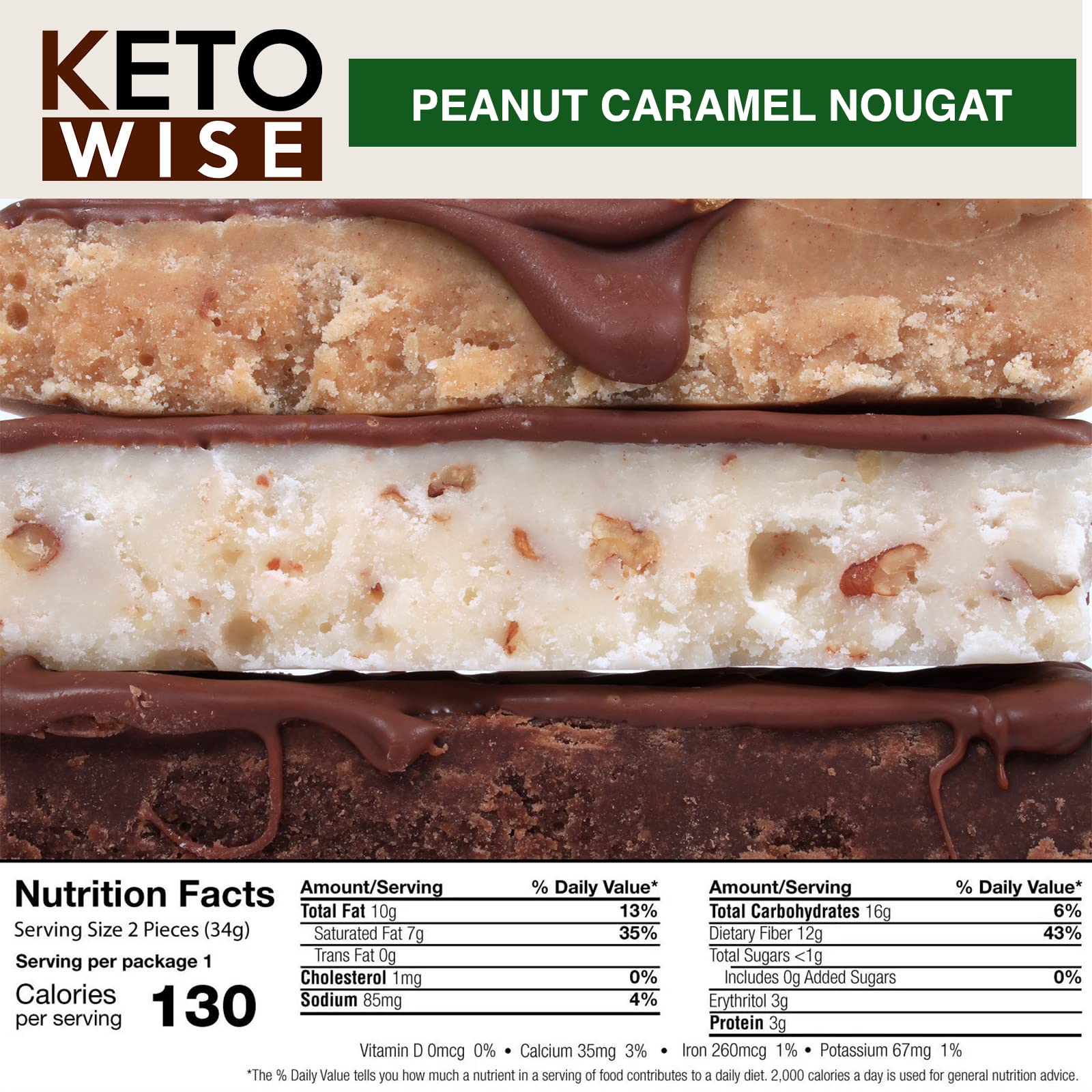 Keto Wise Fat Bombs ingredient list highlighting chocolate and MCT oil.