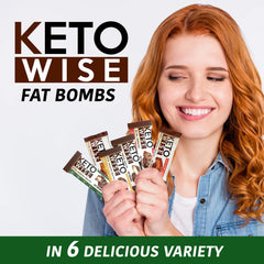 Keto Wise Fat Bombs on-the-go serving, ideal for travel snacking.