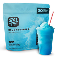 Keto Chow SALTT Blue Slushies packets front for on-the-go hydration