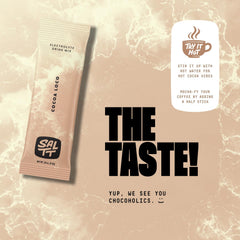 Keto Chow SALTT Cocoa Loco zero sugar logo on packaging