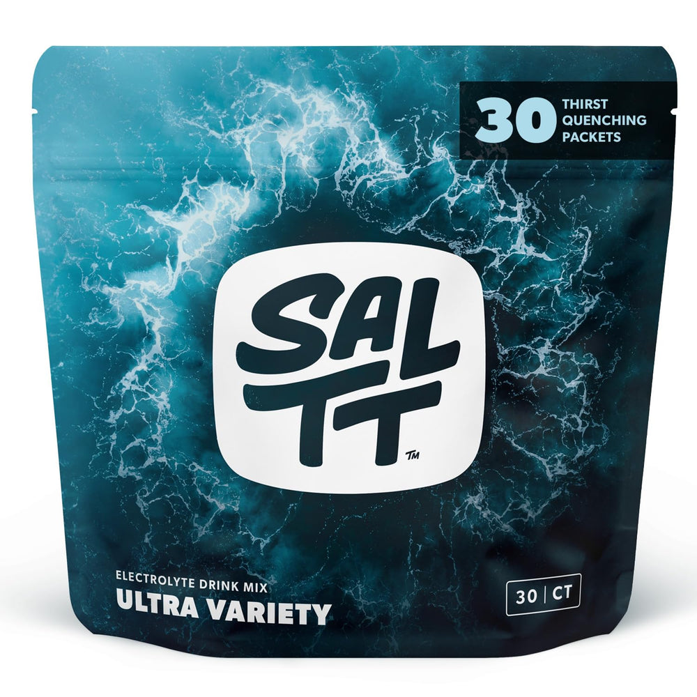 Keto Chow SALTT variety pack front view for everyday hydration on the go, sugar-free.