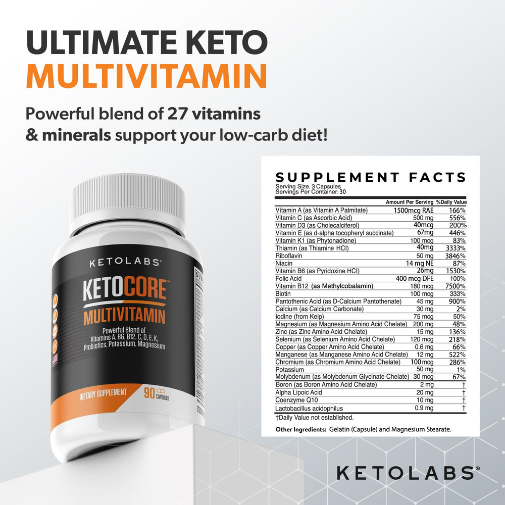Ketolabs Ketocore capsules close-up for easy swallowing and use.