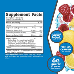 KetoEnergy BHB scoop ready to mix for a quick caffeine-fueled ketone energy boost.