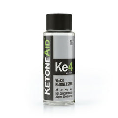 KetoneAid Ke4 bottle shows 12 servings for on the go energy.