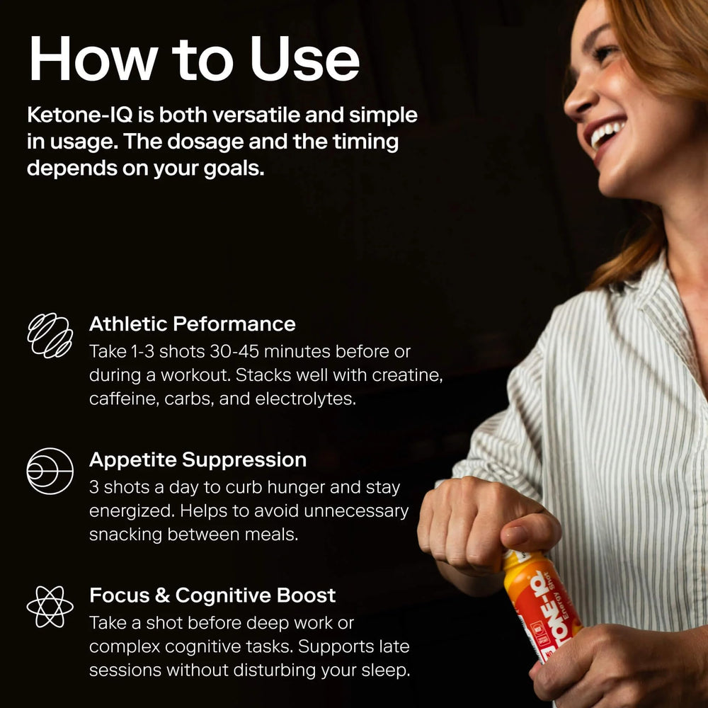 Close-up of bottle cap and label highlighting 10g ketones per serving.