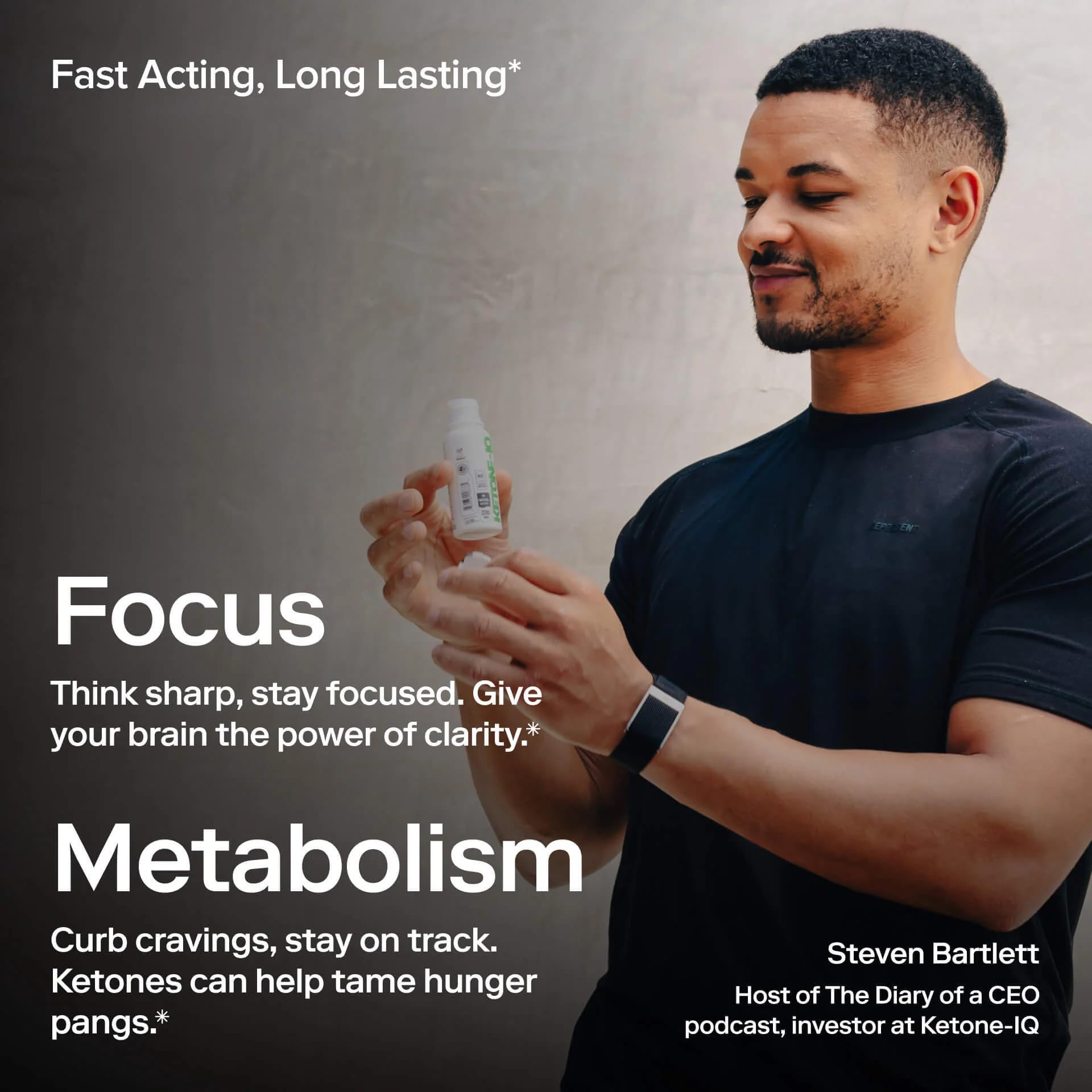 Pouring Ketone-IQ shot into glass highlighting raspberry lemonade flavor and clean energy.