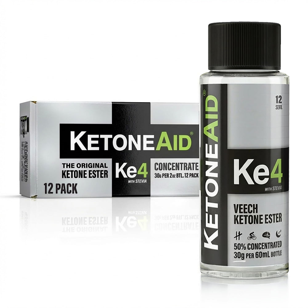 KetoneAid Ke4 bottle front view showing steady energy potential