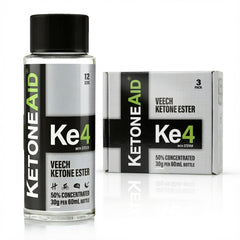 KetoneAid Ke4 ketone ester concentrate bottle ready for training sessions