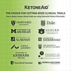A glass of KetoneAid Ketone Shot ready for on-the-go consumption.