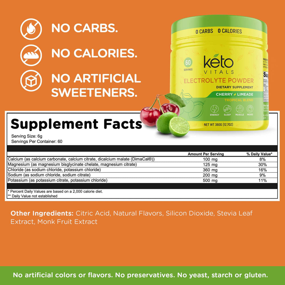 Keto Vitals Electrolytes drink dissolves quickly for post-workout recovery