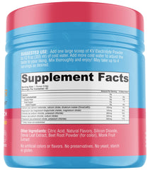Keto Vitals Electrolytes powder jar and glass scene suggests on-the-go electrolyte support.