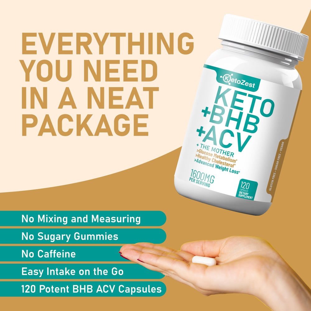 KetoZest Keto ACV BHB capsules D3 Zinc Chromium highlight essential micronutrients