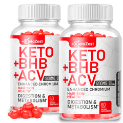 Ketozest Keto ACV BHB Gummies bottle ready for on-the-go use.