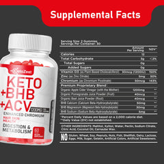 Ketozest Keto ACV BHB Gummies pocket pack for travel.